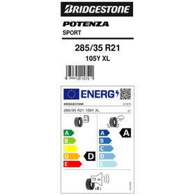 Bridgestone 285/35 R21 105Y XL Potenza Sport SUV Yaz Lastiği 2022