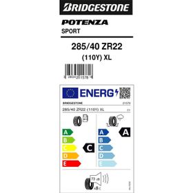 Bridgestone 285/40 R22 110Y XL Potenza Sport SUV Yaz Lastiği 2023