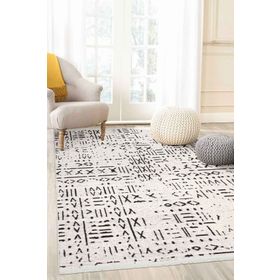 BrillaHome Sierra-2 80x200 cm Beyaz Kaymaz Şönil Taban Halı