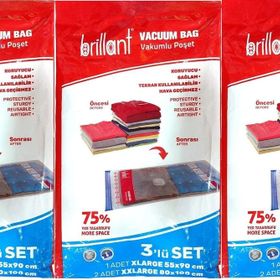 Brillant 3'lü Set XLarge Vakumlu Hurç