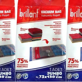 Brillant 73x130 cm 3'lü Jumbo Boy Vakumlu Hurç