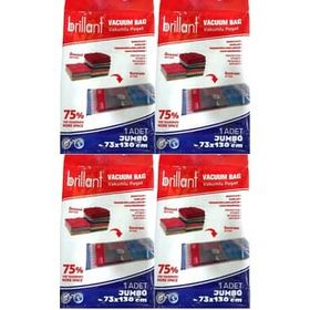 Brillant 73x130 cm Jumbo 4'lü Set Vakumlu Hurç