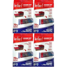 Brillant 73x130 cm Jumbo 4'lü Set Vakumlu Hurç