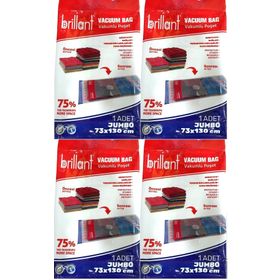 Brillant 73x130 cm Jumbo 4'lü Set Vakumlu Hurç