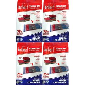 Brillant 73x130 cm Jumbo 4'lü Set Vakumlu Hurç