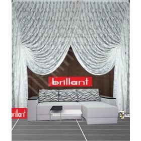 Brillant Brillant 9658 Ekru 250x260 cm Stor Perde