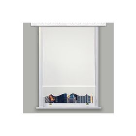 Brillant Etek Dilimli İthal Kalın Kumaş 100x200 cm Beyaz Stor Perde
