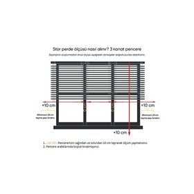 Brillant Etek Dilimli Krem 110x200 cm Stor Perde