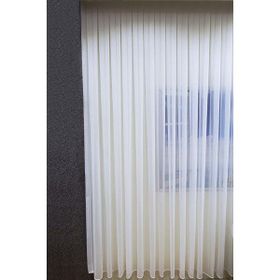 Brillant İnce Çizgili Etek Kurşunlu 1/2.5 Pile Ekru 150x260 cm Tül Perde