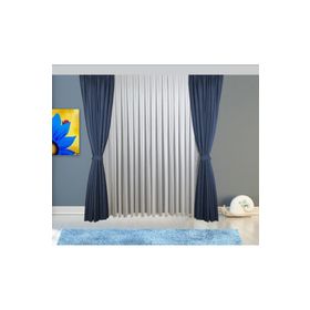 Brillant İnce Çizgili Etek Kurşunlu 1/2.5 Pile Ekru 220x260 cm Tül Perde