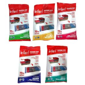 Brillant Large XLarge XXLarge Jumbo Mega 5 Paket Vakumlu Hurç