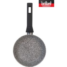 Brillant Lüks Granit 20 cm Gri Tava Yanmaz Yapışmaz Tava