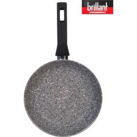 Brillant Lüks Granit Gri 28 cm Tava Yanmaz Yapışmaz Tava