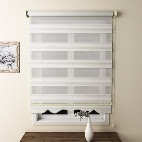 Brillant Pliseli Ekru Zebra 200x260 cm Stor Perde