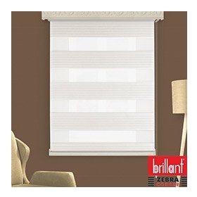Brillant Pliseli Ekru Zebra 200x260 cm Stor Perde