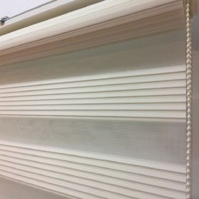 Brillant Zebra Krem Bamboo 200x200 cm Stor Perde