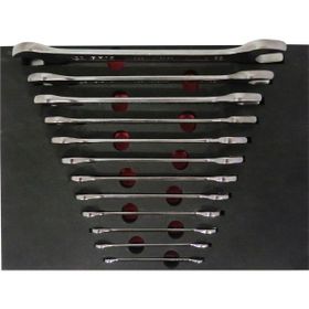 Brio 12 Parça 6x7-30x32 Sünger Yataklı İki Ağız Anahtar Seti