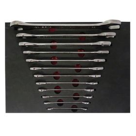 Brio 12 Parça 6x7-30x32 Sünger Yataklı İki Ağız Anahtar Seti