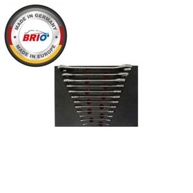 Brio 12 Parça 6x7-30x32 Sünger Yataklı İki Ağız Anahtar Seti