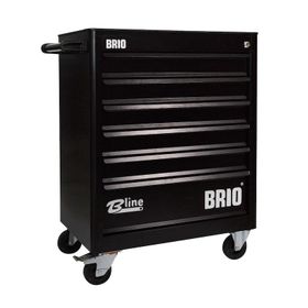 Brio 6 Çekmece Siyah Boş Hareketli Takım Dolabı