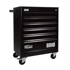 Brio 6 Çekmece Siyah Boş Hareketli Takım Dolabı