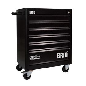 Brio 6 Çekmece Siyah Boş Hareketli Takım Dolabı