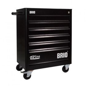 Brio 6 Çekmece Siyah Boş Hareketli Takım Dolabı