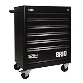 Brio 6 Çekmece Siyah Boş Hareketli Takım Dolabı