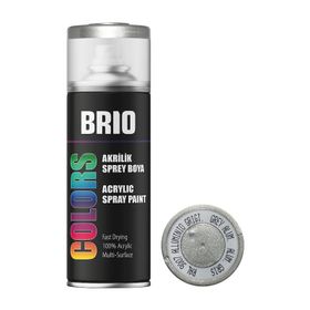 Brio Akrilik Alüminyum Gri B9007 400 ml Sprey Boya