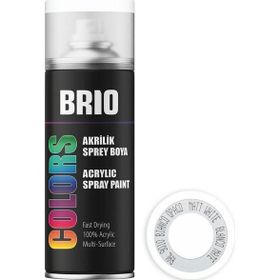 Brio Akrilik Beyaz Mat B9010M 400 ml Sprey Boya