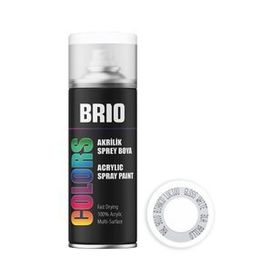 Brio Akrilik Beyaz Parlak B9010 400 ml Sprey Boya
