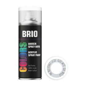 Brio Akrilik Beyaz Parlak B9010 400 ml Sprey Boya