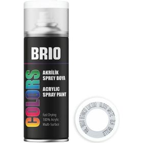 Brio Akrilik Beyaz Parlak B9010 400 ml Sprey Boya