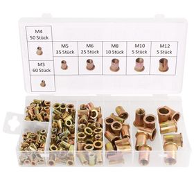 Brio M3-M12 190 Parça Somunlu Perçin Seti
