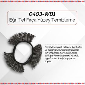 Brio Yüzey Temizleme Eğri 23 mm Tel Fırça