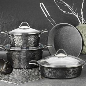 Brioni Copperfield Platin 7 Parça Tencere Seti