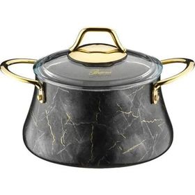 Brioni Marble 20 cm Siyah Derin Tencere
