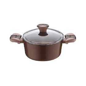 Brioni Prostone 28 cm Kahverengi Granit Derin Tencere