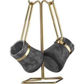 Brioni Royal Stone 3 Parça Kumtaşı & Altın Cezve Takımı