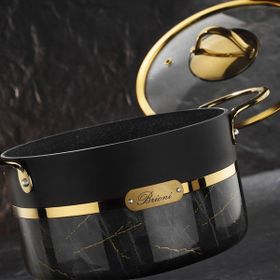 Brioni Selection 22 cm Granit Derin Siyah Tencere
