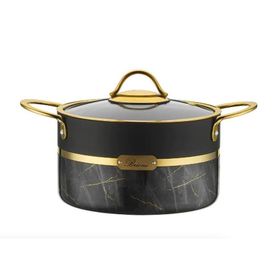 Brioni Selection 24 cm Granit Derin Siyah Tencere
