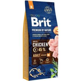 Brit 15 kg Premium Nature Orta Irk Tavuklu Yetişkin Köpek Maması