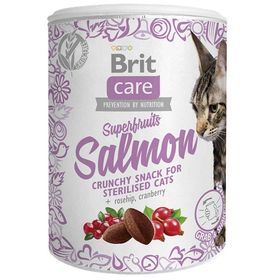 Brit Care 100 gr Cat Snack Superfruits Salmon Somon Kuşburnu Yaban Mersini Tahılsız Kedi Ödülü