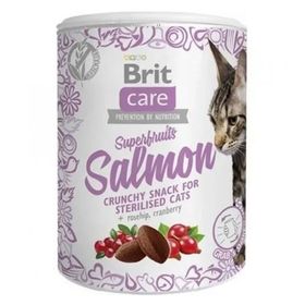 Brit Care 100 gr Snack Superfruits Kısırlaştırılmış Somonlu Kedi Ödülü
