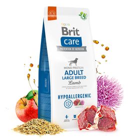 Brit Care 12 kg Adult Large Breed, Yetişkin Köpekler İçin Tek Proteinli Hipoalerjenik Kuzu Etli Kuru Mama