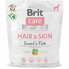 Brit Care 12 kg Hair Skin Hassas Deri ve Tüylere Sahip Tüm Irklardan Yetişkin Köpekler İçin Böcek Proteinli ve Balıklı Hipoalerjenik Tahılsız Mama
