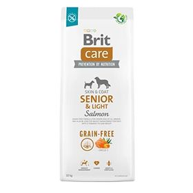 Brit Care 12 kg Senior Light Kilo Kontrolü ve Deri Tüy Hassasiyeti Olan Yaşlı Köpekler İçin Tahılsız Somon Balıklı Kuru Mama