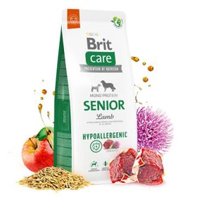 Brit Care 12 kg Senior Yaşlı Köpekler İçin Tek Proteinli Hipoalerjenik Kuzu Etli Kuru Mama