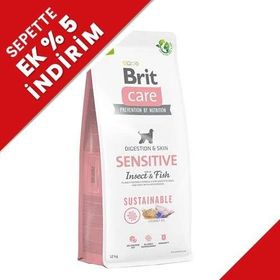 Brit Care 12 kg Sustainable Böcek ve Balık Hassas Ve Sindirim Köpek Maması