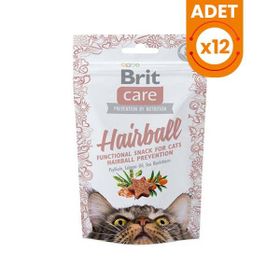 Brit Care 12x50 gr Cat Snack Hairball Tüy Yumağı Engelleyici Kedi Ödül Maması